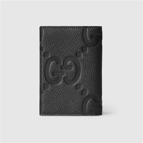 porta passaporte gucci|Jumbo GG passport case in black jumbo GG leather .